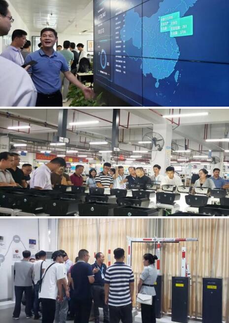 生產(chǎn)中心負責(zé)人莫總熱情接待并帶領(lǐng)大家參觀科拓的生產(chǎn)車間