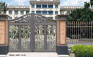 庭院大門(mén) - 竹報(bào)平安（平開(kāi)門(mén)）NB-967