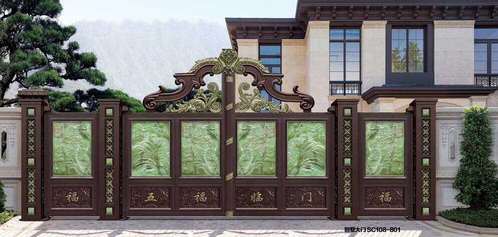 平頂山常綠金瀾王朝鋁藝大門案例