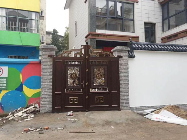 松原紅海高鐵萬象城別墅大門案例 - 中出網-智能出入口與停車充電門戶