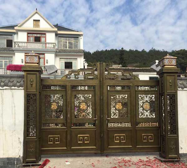 松原華洲?御墅灣別墅大門案例 - 中出網(wǎng)-智能出入口與停車充電門戶