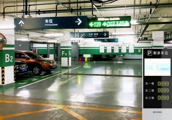 地下車庫使用道爾全系列視頻車位引導(dǎo)系統(tǒng)約600個