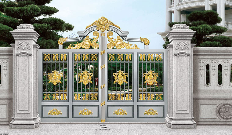 鋼藝庭院門-GY-1005