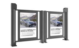 小區(qū)人行通道廣告門(mén)