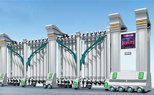 陽(yáng)江出安智能伸縮門(mén)成功安裝在陽(yáng)江暢達(dá)新城停車(chē)場(chǎng)