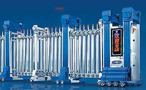 不銹鋼伸縮門 - 門之魂K888(藍(lán))不銹鋼伸縮門