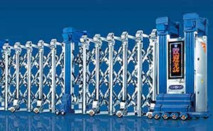 門之魂K666（藍(lán)）不銹鋼伸縮門