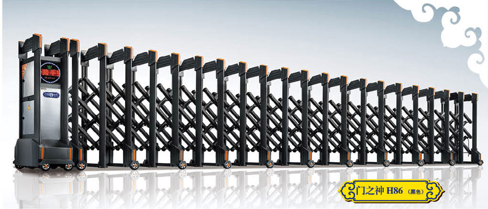 門之神H86（黑色）鋁合金伸縮門