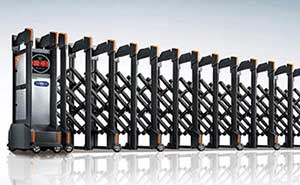 門之神H86（黑色）鋁合金伸縮門