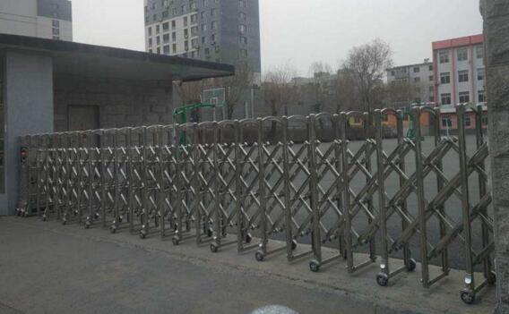 麗水大洋路學校一直信賴麗水出安智能伸縮門