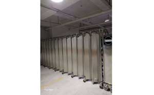 廣安好人家購(gòu)物中心停車場(chǎng)電動(dòng)伸縮門案例