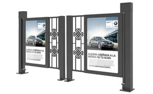 電動(dòng)門 - 中國風(fēng)風(fēng)格人行通道廣告門