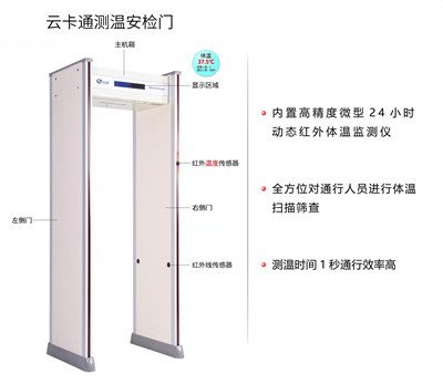 YK-CW101紅外探測(cè)人體測(cè)溫安檢門(mén)