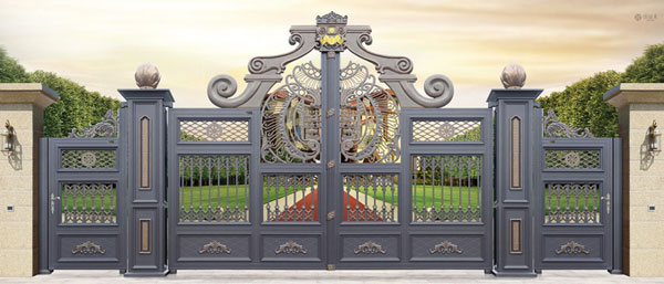 呂梁出安智能鋁藝大門在龍灣福邸的工程驗(yàn)收