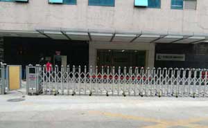 汕尾出安智能為汕尾中聯(lián)港灣酒店添置伸縮門