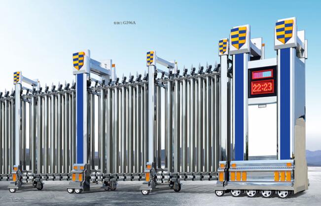 昭通出安智能伸縮門進(jìn)駐泰平盛世荷苑工程