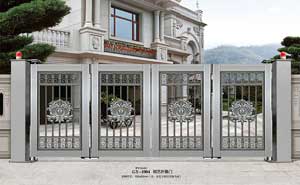 庭院大門 - 鋼藝折疊門-GY-1004