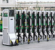 池州華宇電子科技有限公司牌識(shí)別系統(tǒng)、伸縮門、道閘、崗?fù)すこ贪惭b順利完成