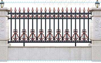 圍墻護欄 - KSWL-7006別墅鋁藝庭院圍欄