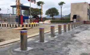 貴州某電站反恐升降柱案例