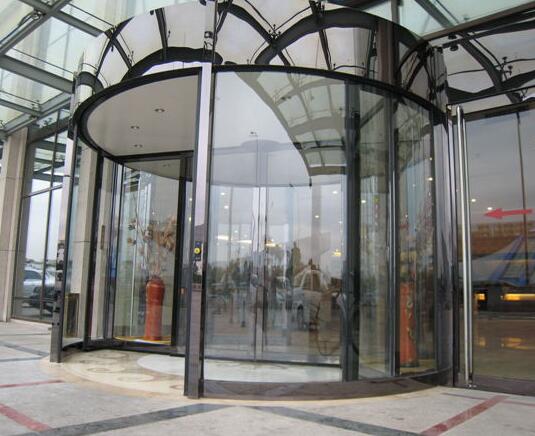 兩翼鏡面自動旋轉門