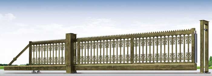 鋁藝懸浮門(mén)（青古銅）HL-XFA3