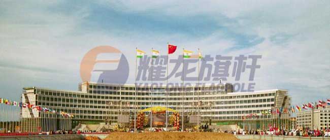 天津天獅集團旗桿案例 - 中出網(wǎng)-智能出入口與停車充電門戶