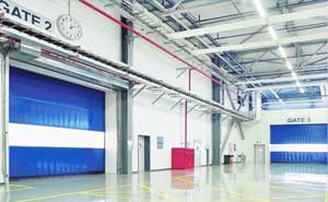 佛山李爾防撞內(nèi)用快速門案例