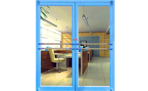 雙開(kāi)肯德基門 - 橫向拉手肯德基門