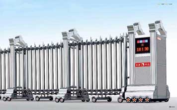 鋁合金伸縮門(mén) - 冠華門(mén)01鋁合金伸縮門(mén)