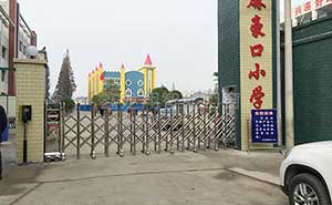 湖北麻豪口小學藍牙自動出入伸縮門案例