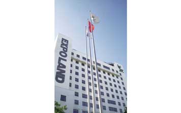 不銹鋼內置式360°順風定位旗桿