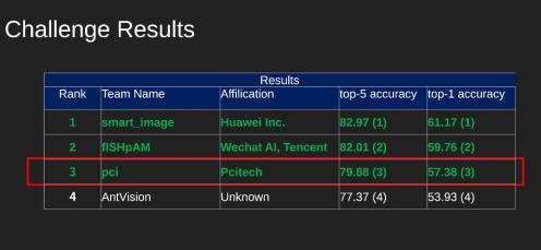 佳都科技在WebVision 2020圖像分類競賽獲得全球第三名