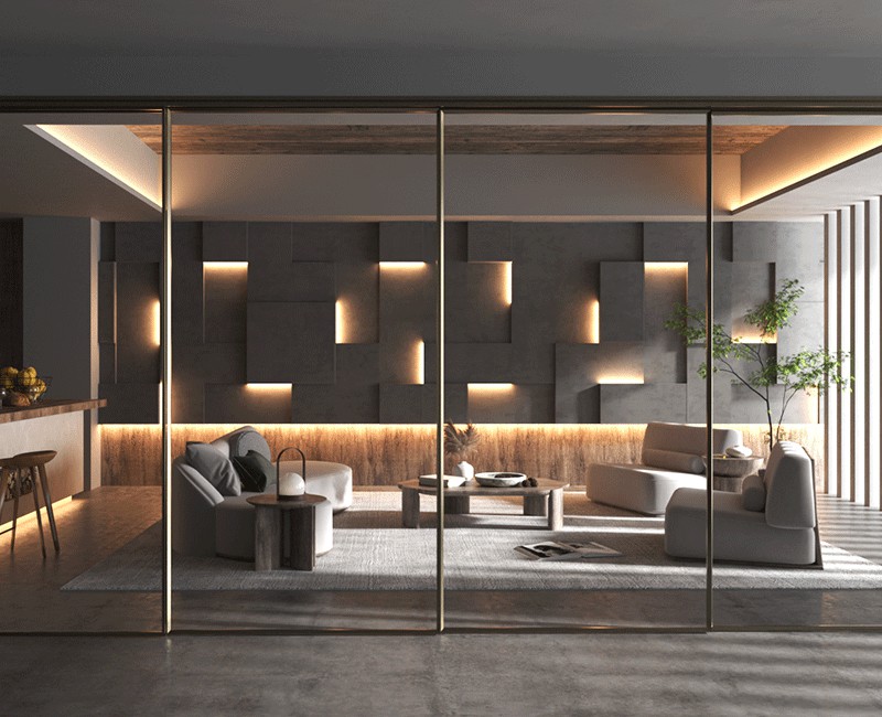 智能聯(lián)動(dòng)門四軌