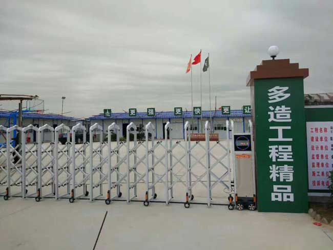 茶山皇冠電動(dòng)伸縮門案例 - 中出網(wǎng)-智能出入口與停車充電門戶