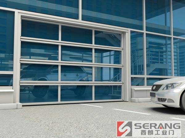 4S店透明滑升門