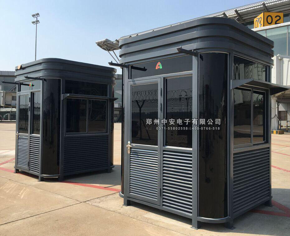 新鄭飛機場崗亭工程案例 - 中出網(wǎng)-智能出入口與停車充電門戶