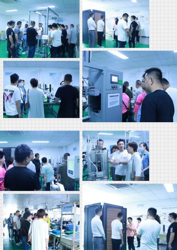 國美電器西安分公司一行在我司人員的陪同下對亞太天能智能生產(chǎn)基地進(jìn)行參觀