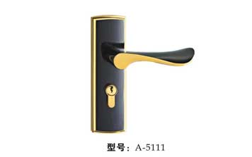 A單舌小插芯門鎖-5111-槍間金
