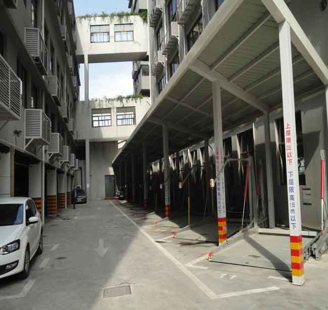 上海晟隆大廈立體車庫案例 - 中出網-智能出入口與停車充電門戶