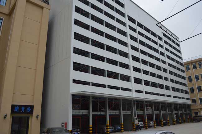 安徽合肥長江飯店十二層升降橫移式立體停車車庫案例 - 中出網(wǎng)-智能出入口與停車充電門戶