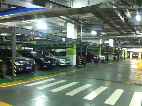 陜西銀池道拉斯財(cái)富中心立體車庫案例 - 中出網(wǎng)-智能出入口與停車充電門戶