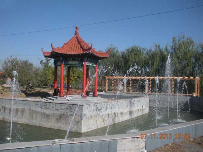 膠州市富貴生態(tài)園涼亭案例 - 中出網(wǎng)-智能出入口與停車(chē)充電門(mén)戶