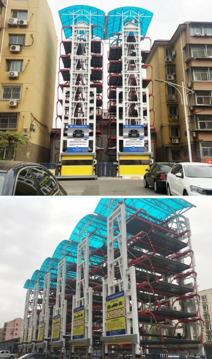北京小潞邑智能立體車庫項(xiàng)目于4月份完成主體安裝
