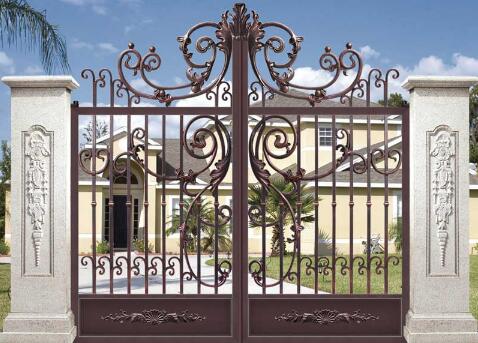 濰坊紫金園天驕御園項(xiàng)目迎來(lái)濰坊出安智能別墅鋁藝大門(mén)！