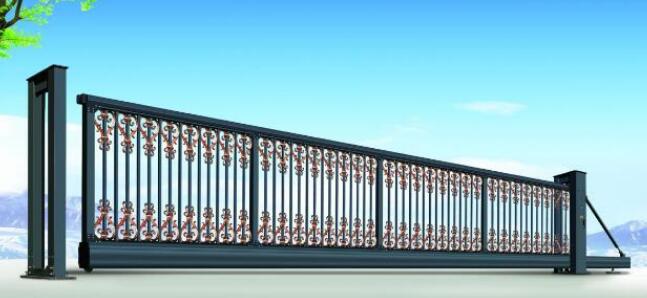 濟寧出安智能懸浮門亮相在濟寧華潤燃?xì)庥邢薰敬箝T口