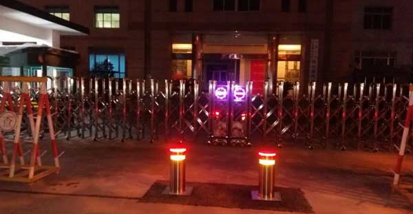 連云港武警支隊對連云港出門智能升降柱贊好