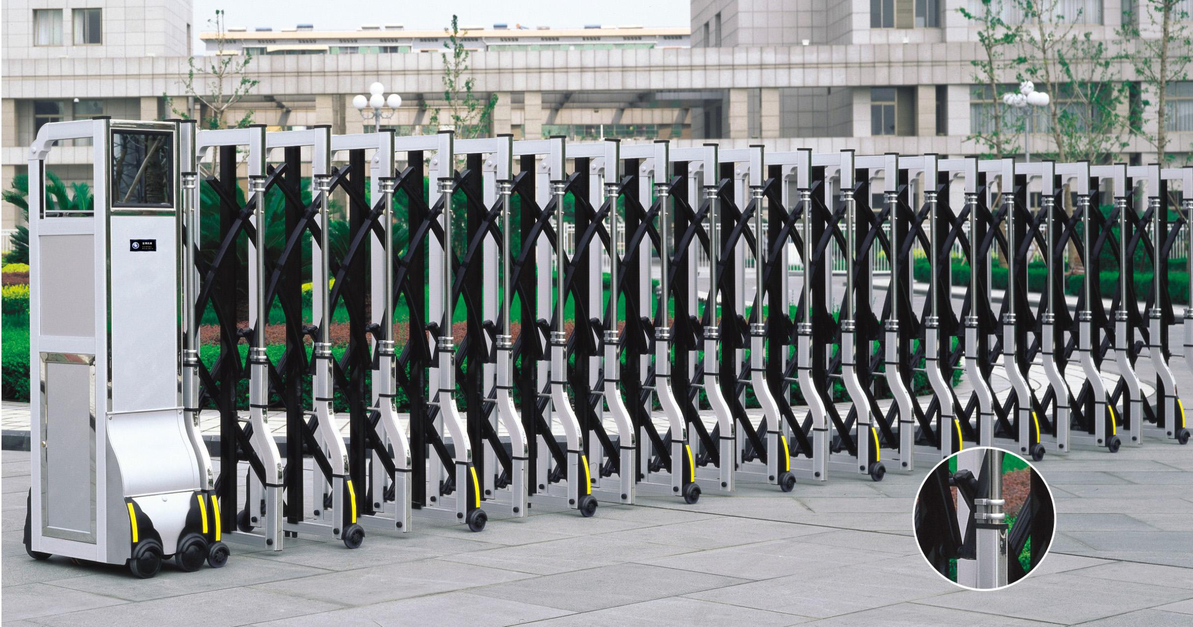 池州華宇電子科技有限公司牌識別系統(tǒng)、伸縮門、道閘、崗亭工程安裝順利完成